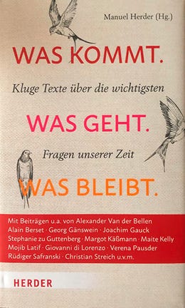 Was kommt, was geht, was bleibt (Buchtitel, 2023)