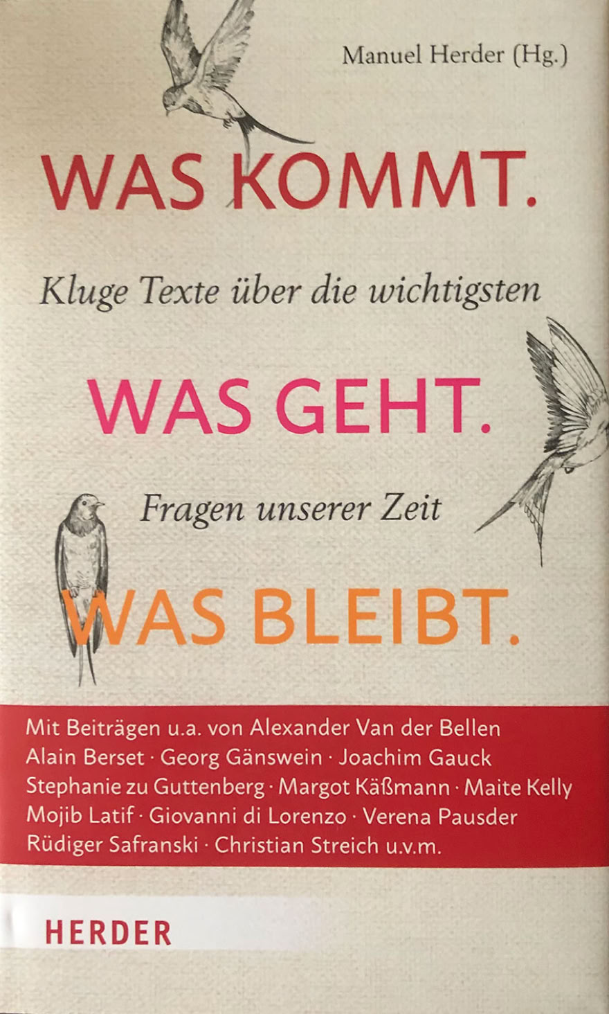 Was kommt - was geht - was bleibt Buchtitel